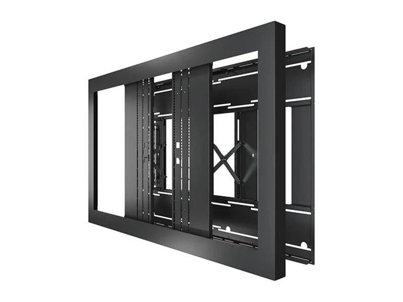 The CHIEF LW43UB Impact On-Wall Kiosk is designed for secure, sleek integration of 43-inch landscape displays. Finished in black, this TAA-compliant accessory supports professional signage solutions in public or controlled environments. Ideal for digital signage deployments where aesthetics and accessibility matter.