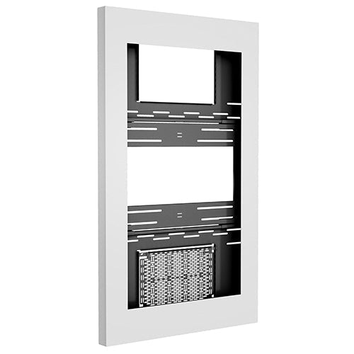CHIEF LW50UWPG 50" Portrait On-Wall Kiosk with Glass, White