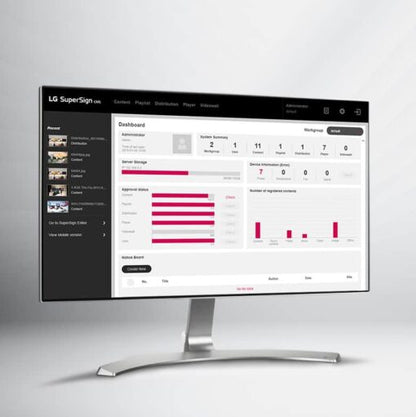 Suite logicielle LG SuperSign CMS (SuperSign avec Premium)