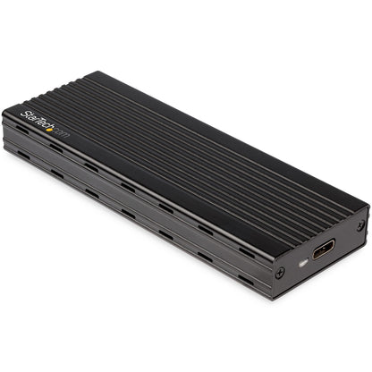 StarTech USB-C to M.2 NVMe PCIe SSD Enclosure, 10Gbps, Black, M2E1BMU31C