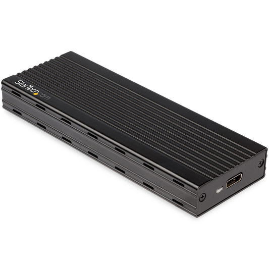 StarTech USB-C to M.2 NVMe PCIe SSD Enclosure, 10Gbps, Black, M2E1BMU31C
