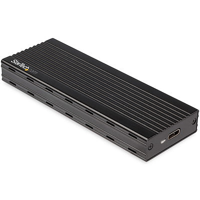 StarTech USB-C to M.2 NVMe PCIe SSD Enclosure, 10Gbps, Black, M2E1BMU31C