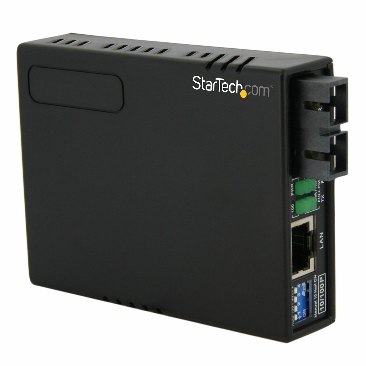 Convertisseur de média Ethernet 10/100 vers fibre optique MMF SC StarTech MCM110SC2P avec PoE