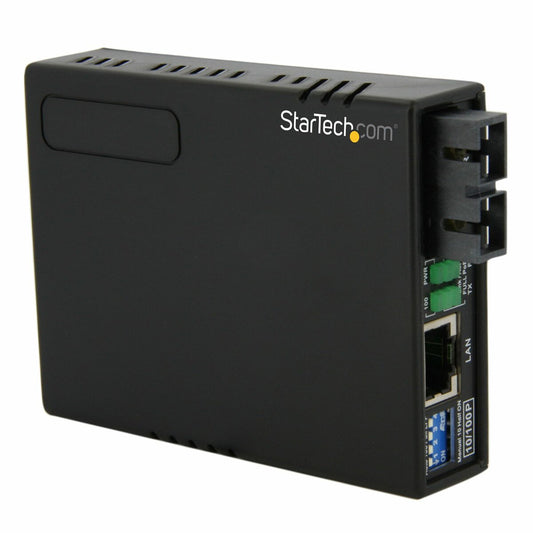 Convertisseur de média Ethernet 10/100 vers fibre optique MMF SC StarTech MCM110SC2P avec PoE