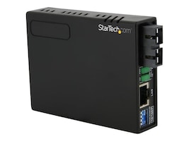 Convertisseur de média Ethernet 10/100 vers fibre optique MMF SC StarTech MCM110SC2P avec PoE