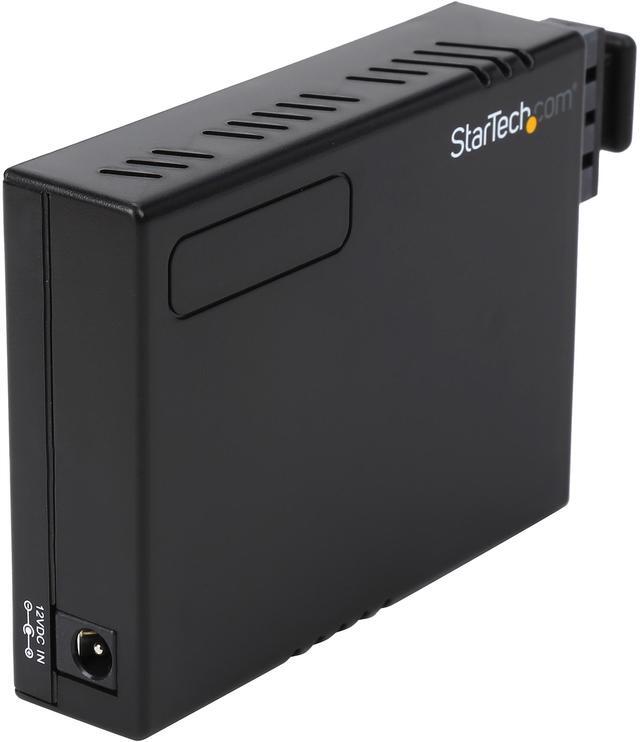 Convertisseur de média Ethernet 10/100 vers fibre optique MMF SC StarTech MCM110SC2P avec PoE