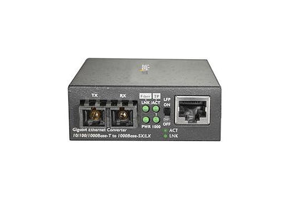 The STARTECH SM Fiber Ethernet Media Converter SC GbE provides a reliable solution for extending and bridging copper and fiber networks. Designed for single-mode fiber, it supports 10/100/1000 Mbps networks over distances up to 10 km, using 1310nm wavelength on 1000BASE-LX. With RJ-45 and SC interfaces, this unmanaged converter includes features like VLAN and Link Fault Pass-Through for added network resilience.