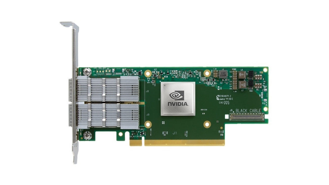 NVIDIA ConnectX-6 VPI Adapter Card, 200Gb/s, PCIe 4.0 x16, QSFP56