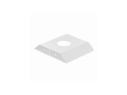 The PEERLESS MOD-ACF-W is a white accessory cover specifically designed for Modular Series flat panel display and projector mounts with a Square Ceiling Plate (MOD-CPF). Its streamlined design conceals mounting hardware for a cleaner, more professional installation finish. Ideal for TAA-compliant commercial AV applications.
