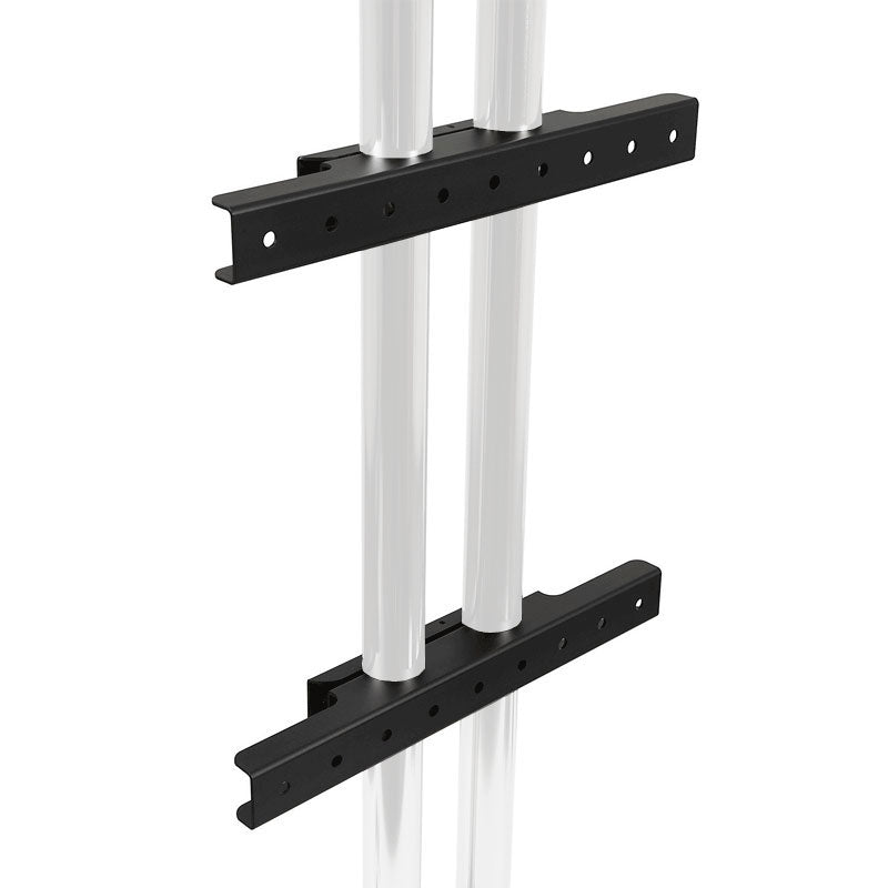 Support mural double pôle Peerless MOD-AWM2, capacité de 95 kg, noir