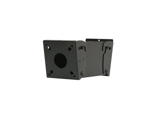 The PEERLESS MOD-FPMD is a durable black display mount designed for back-to-back installation of 10" to 75" flat panel screens. Compatible with the Peerless Modular Series, it offers flexibility in commercial AV setups and may require a VESA or universal adaptor. Ideal for professional environments requiring dual-sided screen visibility.