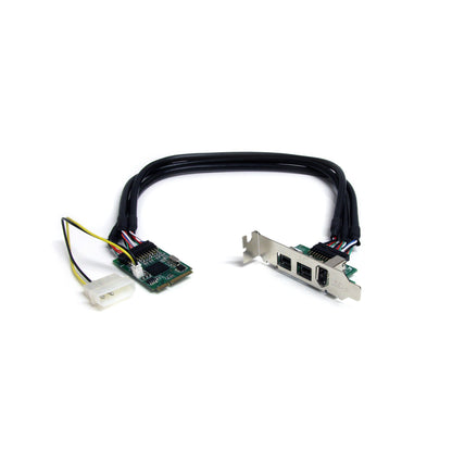 StarTech MPEX1394B3 3-Port Mini PCIe FireWire 1394a Card Adapter