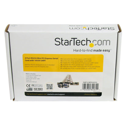 StarTech 4-Port Mini PCIe Serial Card with 16650 UART