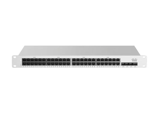 The Cisco Meraki MS225-48FP is a cloud-managed, stackable Layer 2 switch with 48 Gigabit Ethernet ports and PoE support up to 740W. Designed for scalable network deployments, it simplifies administration through Meraki’s cloud dashboard and provides TAA compliance for government procurement. Ideal for modern enterprises requiring centralized management and high-power PoE delivery.