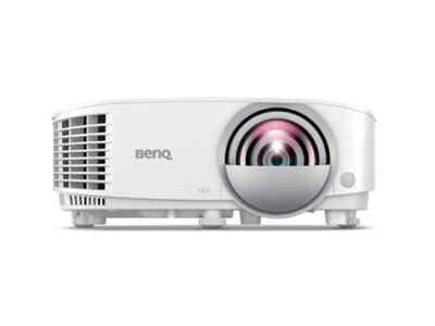 The BENQ MW826STH is a high-performance short throw DLP projector designed for professional and educational settings. Featuring a WXGA resolution (1280 x 800), 3500 ANSI lumens brightness, and a 20,000:1 contrast ratio, it delivers vivid images in well-lit environments. Its compact size, eco power options, and versatile connectivity make it a reliable choice for classrooms and meeting rooms.