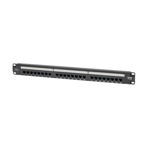 Eaton Tripp Lite 24-Port Cat6 1U Rack Patch Panel, TAA Compliant, White