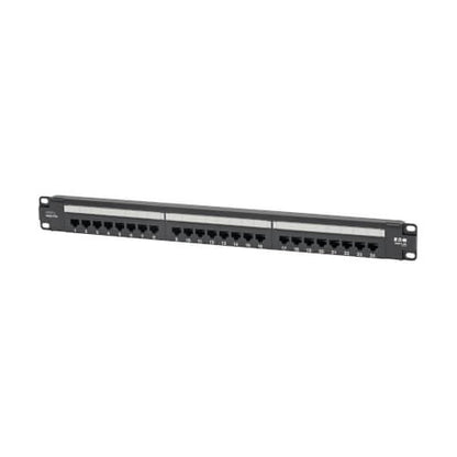 Eaton Tripp Lite 24-Port Cat6 1U Rack Patch Panel, TAA Compliant, White