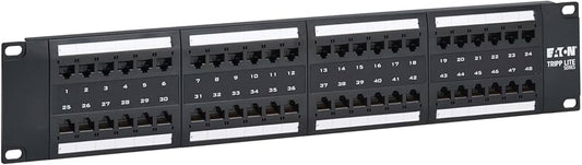 Panneau de brassage Eaton Tripp Lite 48 ports Cat6, 2U, conforme TAA, N252-P48