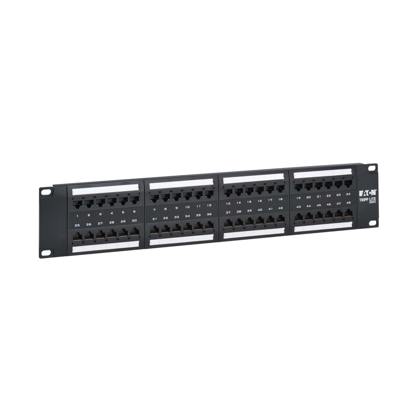 Panneau de brassage Eaton Tripp Lite 48 ports Cat6, 2U, conforme TAA, N252-P48