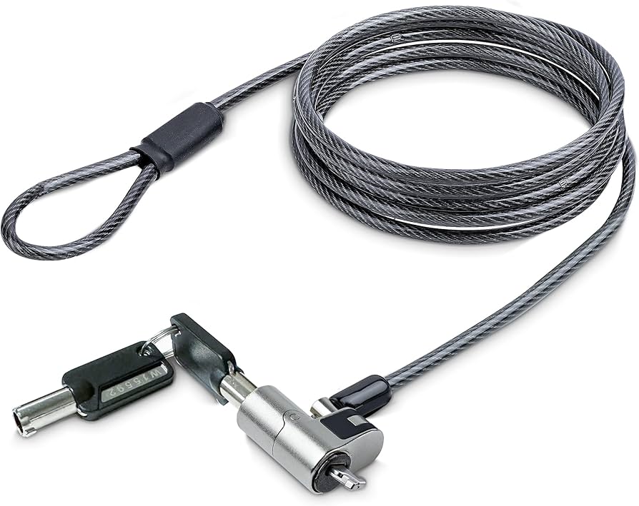 Câble antivol StarTech Nano pour ordinateur portable, 1,8 m, avec clé