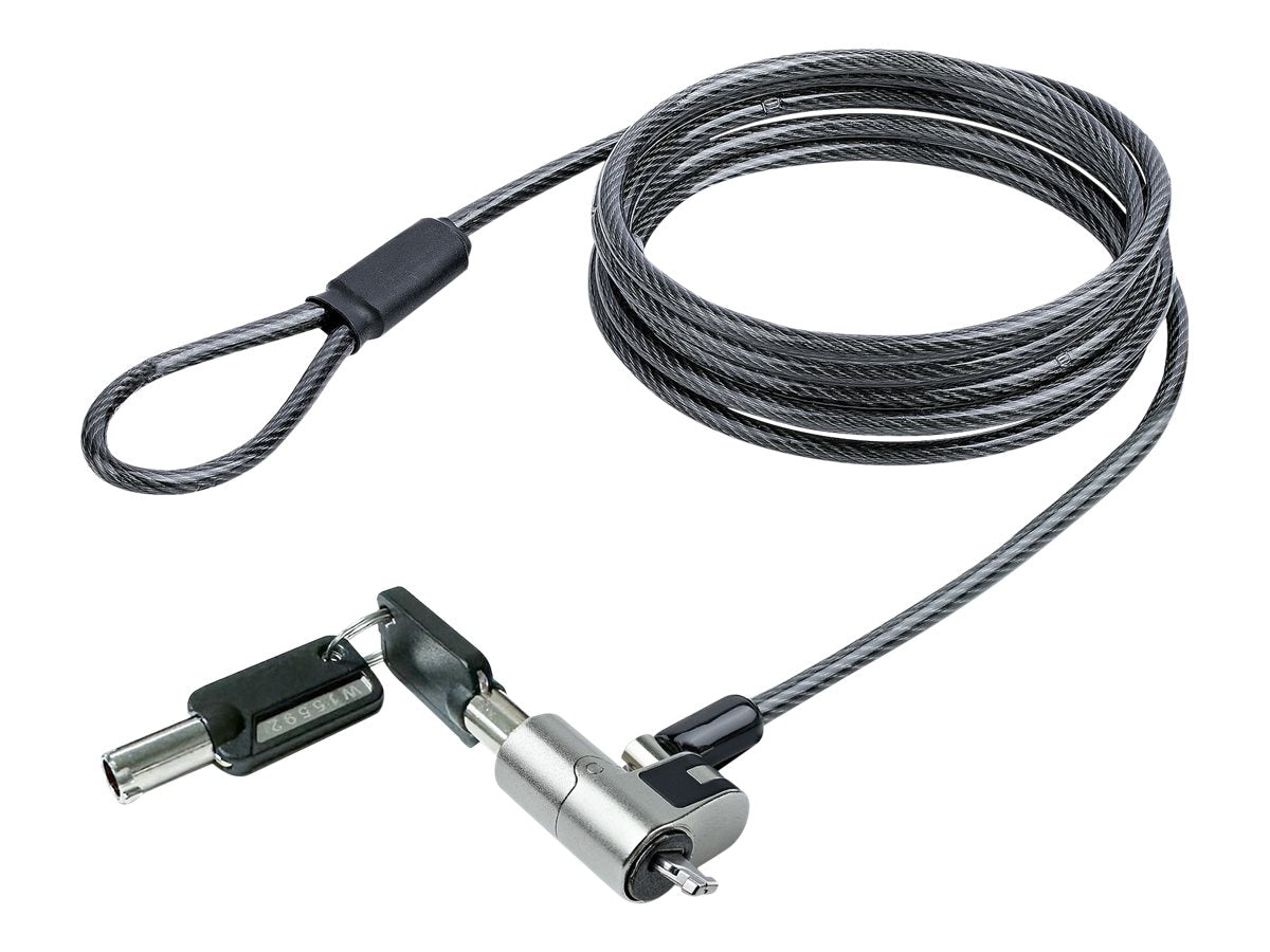 Câble antivol StarTech Nano pour ordinateur portable, 1,8 m, avec clé