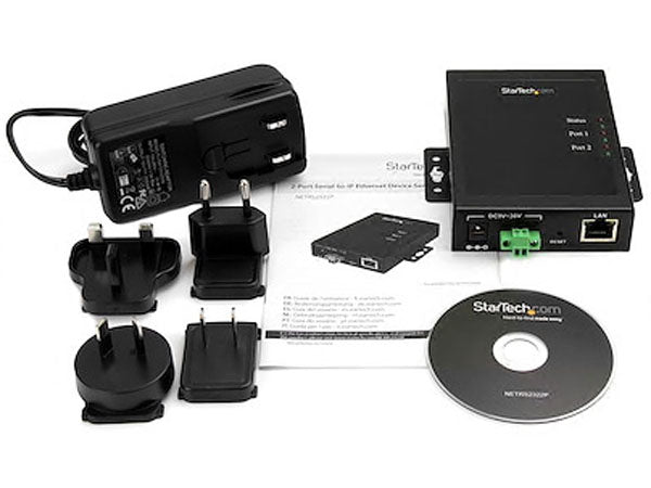 Connect, configure, and control two RS232 serial devices remotely using the StarTech 2-Port Serial-to-IP Ethernet Device Server. Designed for secure and efficient data transmission, this compact, mountable unit enables seamless integration of legacy serial equipment with modern IP-based networks. Ideal for industrial environments requiring remote device management.