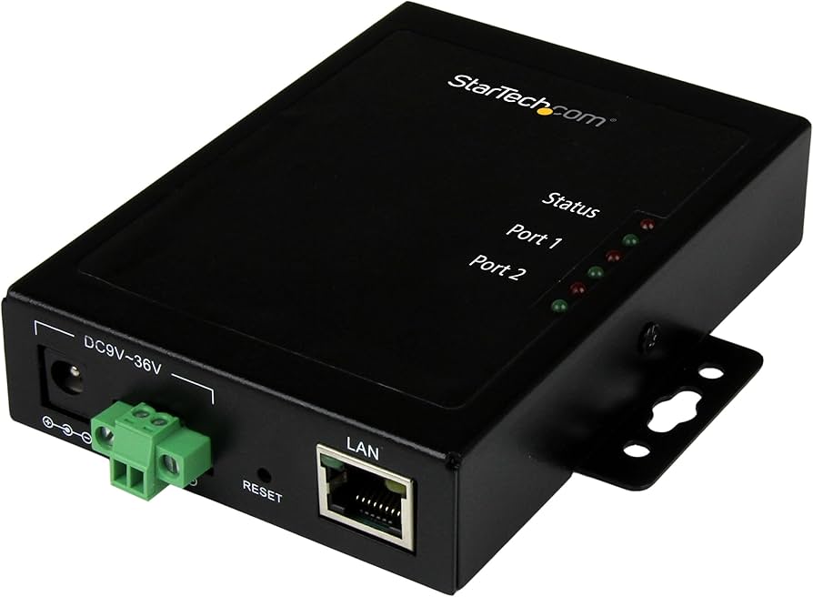 Serveur de périphériques Ethernet série vers IP StarTech à 2 ports (NETRS2322P)