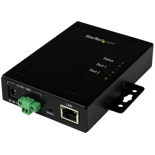 Serveur de périphériques Ethernet série vers IP StarTech à 2 ports (NETRS2322P)