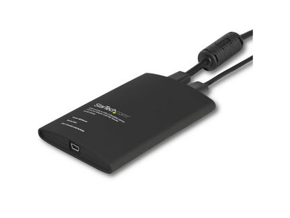 This compact STARTECH USB Crash Cart Adapter enables direct BIOS-level control of any VGA and USB-equipped system without the need for a traditional crash cart. Designed for IT professionals, it captures video up to 1920x1200 at 60Hz, supports file transfers for easy sharing, and connects via USB Mini-B with wired connectivity. Ideal for secure, efficient troubleshooting in server rooms or remote sites.