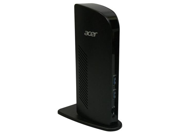 The ACER Universal USB 3.0 Docking Station offers flexible connectivity options with HDMI, DVI, and USB 3.0 interfaces, simplifying laptop expansion. Designed for convenience, it comes equipped with a DVI to VGA adapter and supports a 7.5-inch USB 3.0 cable. An ideal solution for enhancing productivity and workspace efficiency.