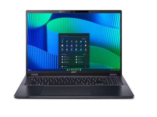 The ACER TravelMate P4 TMP416-53 is a high-performance 16-inch AI-enhanced notebook designed for professionals requiring speed, security, and reliability. It features an Intel Core Ultra 5 125U processor with integrated AI Boost, 16GB DDR5 RAM, and a 512GB PCIe Gen4 NVMe SSD. With modern connectivity, durability features like MIL-STD-810H, and Windows 11 Pro, this device supports agile, secure business computing in any environment.