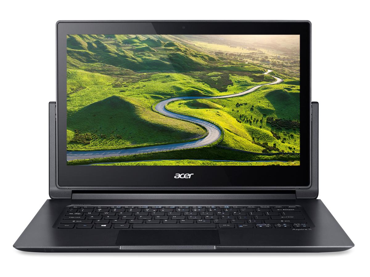 The Acer Aspire R7-372T is a sleek and powerful 13.3-inch notebook designed for versatile everyday computing. Featuring a 6th Gen Intel Core i5-6200U processor, 8GB DDRL SDRAM, and a fast 256GB SATA SSD, it offers a responsive Windows 10 experience ideal for mobile professionals or students. With integrated Intel HD Graphics 520, Gigabit LAN, Bluetooth 4.0, and MU-MIMO 802.11ac Wi-Fi, it's optimized for both performance and connectivity.