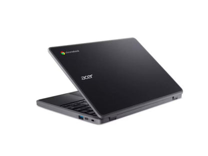 The ACER C736T-C5WM Chromebook features an 11.6-inch multi-touch IPS display, delivering 1366 x 768 resolution for clear visuals. Powered by an Intel N100 Quad-Core processor with up to 3.4 GHz turbo frequency, it includes 8GB of LPDDR5 RAM and 32GB of eMMC storage. Running Chrome OS, this compact device offers a 10-hour battery life and enhanced protection via discreet H1 TPM hardware security.