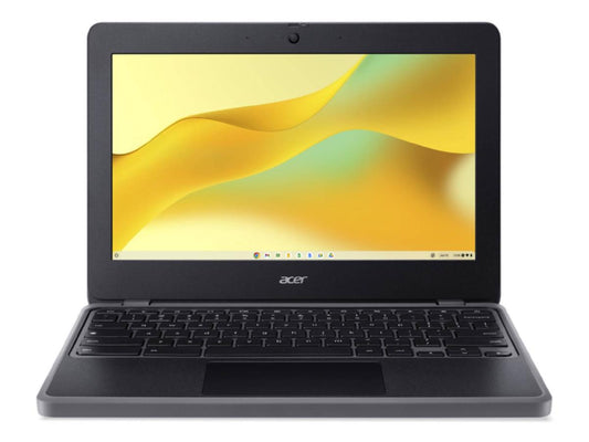 The ACER C736-C32E Chromebook offers portable performance with an 11.6-inch IPS display, Intel N100 processor, 8GB LPDDR5 RAM, and 32GB eMMC storage. Running on Chrome OS, it includes Wi-Fi 6E, Bluetooth 5.1, and up to 12 hours of battery life. Ideal for education and mobile productivity, it also features a Discrete H1 TPM module for added security.