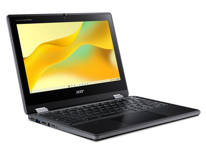 The Acer Chromebook Spin 511 R756T-C822 is designed for mobile productivity and classroom-ready durability. Featuring an 11.6-inch HD IPS touchscreen, quad-core Intel N100 processor, and Chrome OS, it balances performance and portability. With up to 10 hours of battery life, 4GB DDR4 RAM, 32GB eMMC storage, and Wi-Fi 6E support, this Chromebook is ideal for on-the-go learning and cloud-first workflows.