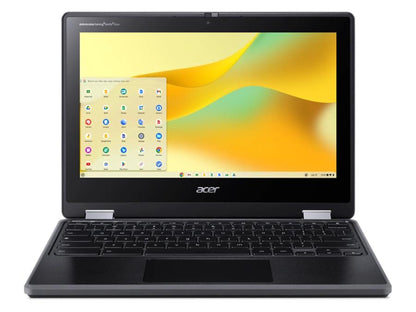 The Acer R756T-C9PB Chromebook offers an 11.6-inch multi-touch IPS display with Antimicrobial Corning Gorilla Glass, powered by an Intel N100 quad-core processor. It includes 8GB LPDDR5 RAM and 64GB eMMC storage, ensuring efficient multitasking and data access. With up to 12 hours of battery life and advanced wireless connectivity, it’s designed for productivity on the go.