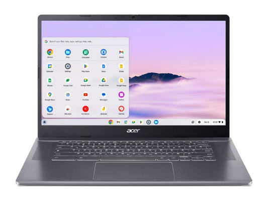 ACER CBE595-1T-364P Chromebook Plus Enterprise 515 features a 15.6-inch FHD multi-touch IPS display, Intel Core i3‑1315U processor, and 8GB LPDDR5X memory. Designed for flexibility and productivity, it also includes a 256GB PCIe Gen 4 NVMe SSD, integrated security features like TPM and Kensington Lock, Chrome OS, and up to 10 hours of battery life.