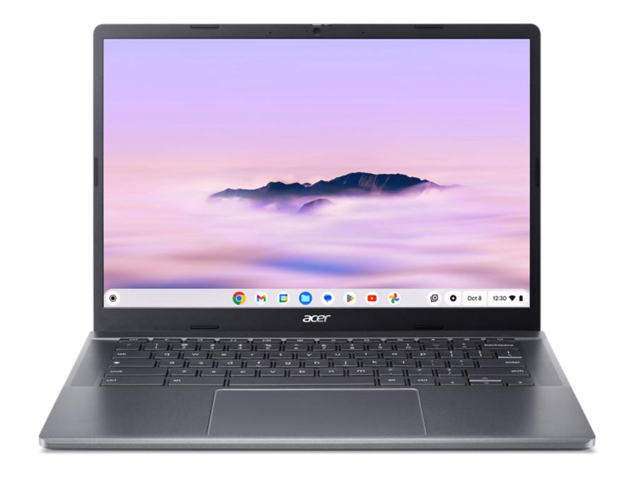 The ACER CBE574-1T-R8T7 Chromebook features a 14-inch Full HD touchscreen IPS display powered by an AMD Ryzen R3 7320C processor, 8GB LPDDR5X RAM, and a 256GB PCIe Gen4 NVMe SSD. Running ChromeOS with a battery life of up to 12 hours, it meets MIL-STD 810H standards and holds EPEAT Silver and Energy Star certifications. Designed for productivity, the device also includes a FHD camera, gyroscope, and 1-year limited warranty.
