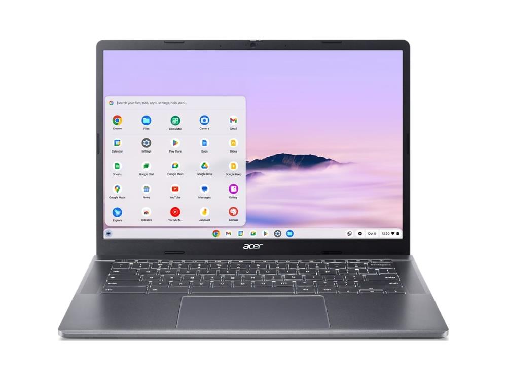 ACER CBE574-1T-R79Q combines performance and durability with a 14-inch Full HD touch IPS display powered by an AMD Ryzen 5 7520C processor, 8GB LPDDR5X RAM, and a fast 256GB PCIe Gen 4 NVMe SSD. Designed for productivity on ChromeOS, this Chromebook is MIL-STD 810H tested and includes ENERGY STAR and EPEAT Silver certifications, delivering environmentally-conscious computing. With up to 12 hours of battery life, a FHD webcam, and modern connectivity, it supports efficient multitasking and portability.