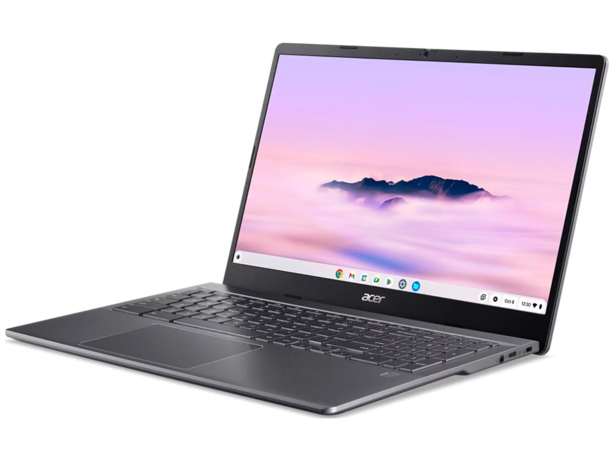 ACER CBE595-2-50RS Chromebook offers a 15.6" Full HD IPS display with Acer ComfyView, powered by an Intel Core 5 120U processor with speeds up to 5.0 GHz. It features 16GB of LPDDR5X memory, a 256GB PCIe Gen 4 NVMe SSD, and ChromeOS for speedy, secure computing. With a battery life of up to 10 hours and robust connectivity including USB-C, USB-A, HDMI, and Wi-Fi 6, it's designed for professionals and students needing performance on the go.