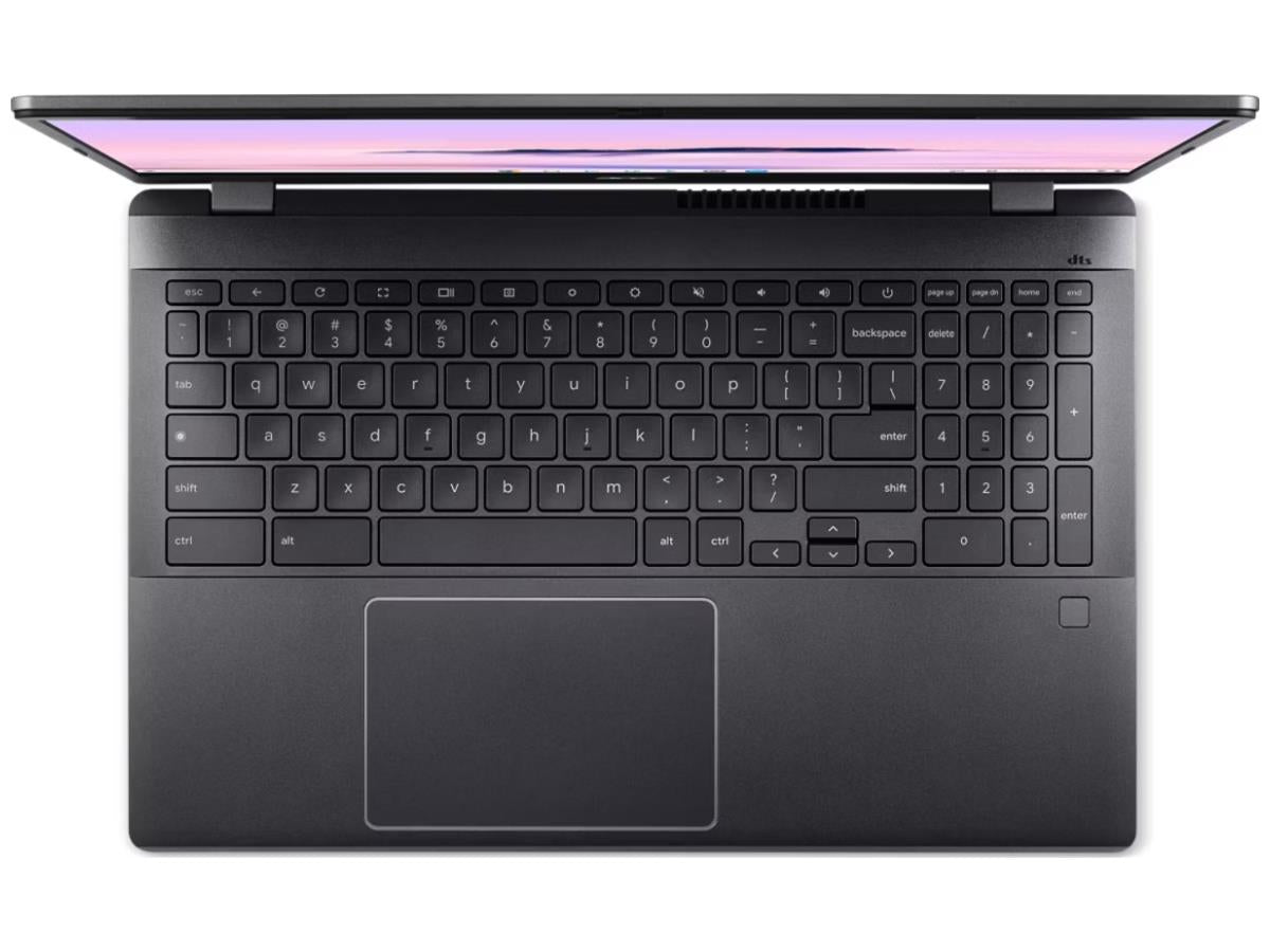 ACER CBE595-2-50RS Chromebook offers a 15.6" Full HD IPS display with Acer ComfyView, powered by an Intel Core 5 120U processor with speeds up to 5.0 GHz. It features 16GB of LPDDR5X memory, a 256GB PCIe Gen 4 NVMe SSD, and ChromeOS for speedy, secure computing. With a battery life of up to 10 hours and robust connectivity including USB-C, USB-A, HDMI, and Wi-Fi 6, it's designed for professionals and students needing performance on the go.