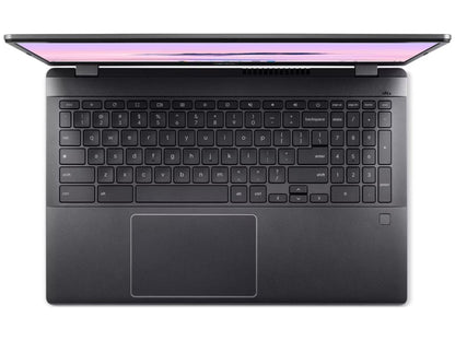 ACER CBE595-2-50RS Chromebook offers a 15.6" Full HD IPS display with Acer ComfyView, powered by an Intel Core 5 120U processor with speeds up to 5.0 GHz. It features 16GB of LPDDR5X memory, a 256GB PCIe Gen 4 NVMe SSD, and ChromeOS for speedy, secure computing. With a battery life of up to 10 hours and robust connectivity including USB-C, USB-A, HDMI, and Wi-Fi 6, it's designed for professionals and students needing performance on the go.