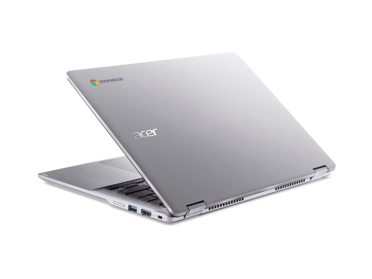ACER's 14-inch Chromebook packs power and portability with an Intel Core i3 N305 processor, vibrant WUXGA 1920x1200 IPS touchscreen, and fast LPDDR5 memory. With ChromeOS, Intel WiFi 6E AX211 for blazing connectivity, and up to 10 hours of battery life, it's ideal for productivity on the go. Integrated TPM, Kensington Lock support, and ENERGY STAR certification add layers of security and efficiency.