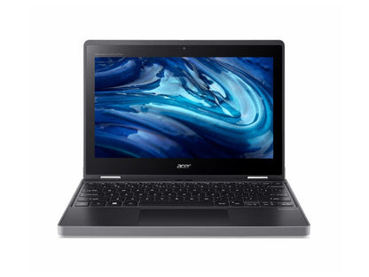The ACER TMB311RN-33-C62J is a compact 11.6-inch touchscreen notebook engineered for education and productivity. It features a 10-point IPS touch display with 1366x768 resolution, powered by an efficient Intel N100 quad-core processor, 8GB of LPDDR5 RAM, and 128GB eMMC storage. With Windows 11 Pro Education, integrated security features, and included USI stylus, it supports interactive learning and mobile workflow up to 10 hours on a full charge.