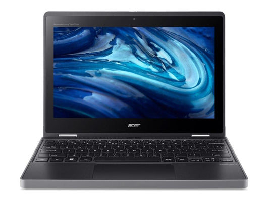The ACER TMB311RN-33-C0JS is a compact 11.6-inch convertible notebook designed for education environments, featuring an HD IPS touchscreen, Intel N100 quad-core processor, and long battery life. With 128GB eMMC storage and 4GB of LPDDR5 RAM, it delivers reliable performance for basic productivity and digital learning. Bundled with a USI stylus and stylus slot, this rugged 2-in-1 device enhances creative workflows and practical classroom application.
