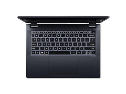 ACER TMP414-53-59HV-LOE CORE I5-1335U, 16GB MEMORY, MICROSD, WIFI 6E 2X2 BT INTEL CNVI, FINGER PRINT, FULL HIGH DEFINITION CAMERA, 56WH BATTERY, TPM,