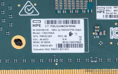 HPE IB HDR100/EN 100G 2P 940QSFP56 Network Adapter