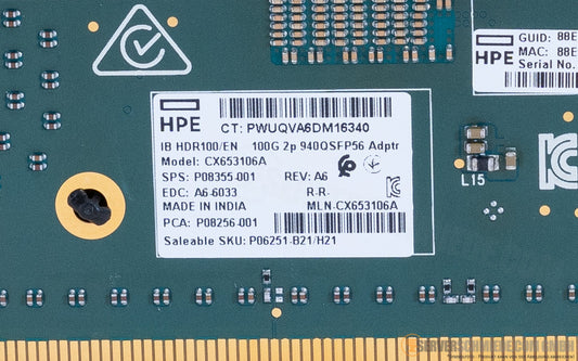 HPE IB HDR100/EN 100G 2P 940QSFP56 Network Adapter