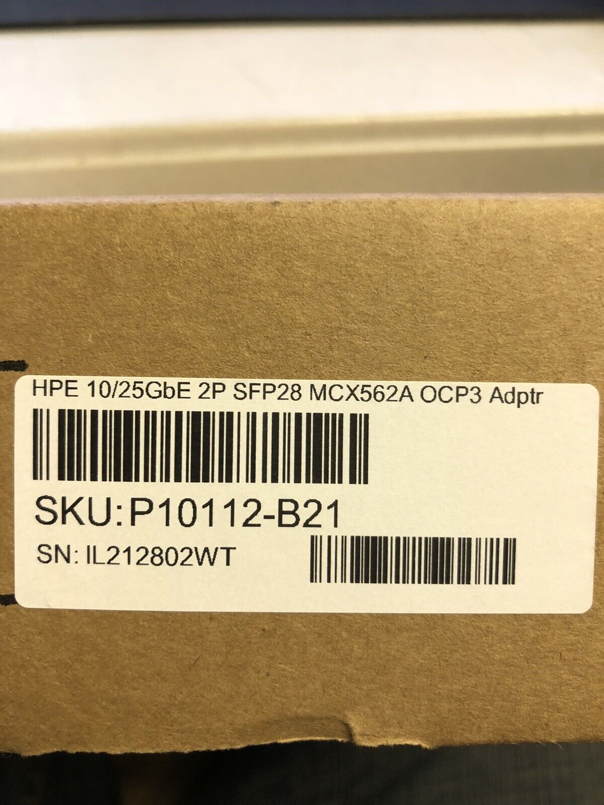HPE 10/25GbE 2-Port SFP28 MCX562A OCP3 Adapter