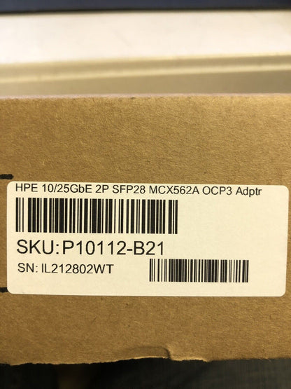 HPE 10/25GbE 2-Port SFP28 MCX562A OCP3 Adapter